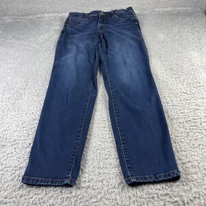 Kut Womens Size 10 Dark Wash Straight Leg Stretch Denim Jeans Indigo
